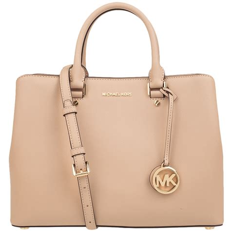 michael kors satchel savannah oyster|Savannah Large Saffiano Leather Satchel .